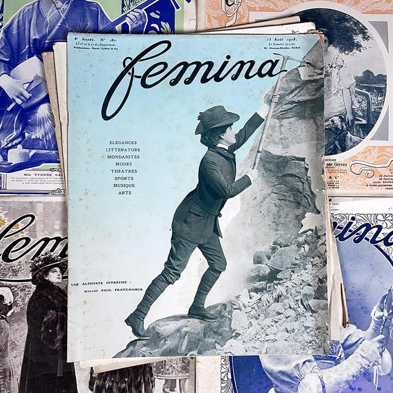journal revue magazine femina femme 1901 1908 1900 mode ancien vintage illustration exemplaire numéro
