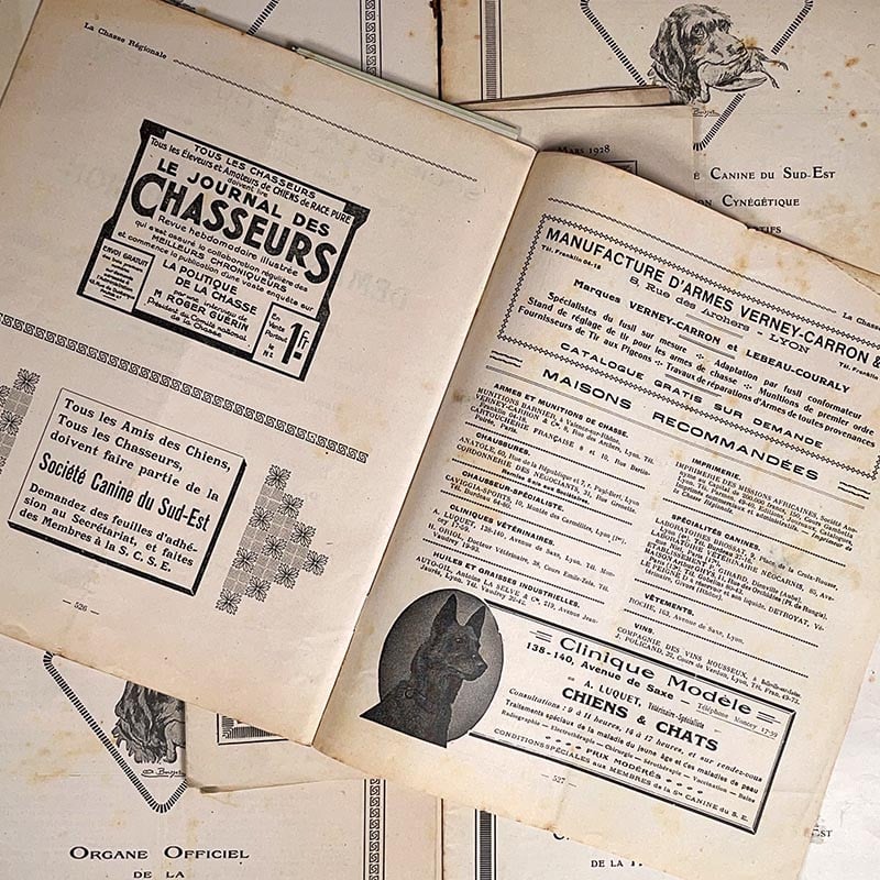 journal revue magazine la chasse régionale chasse pêche ancien vintage illustration exemplaire numéro 1920 1930