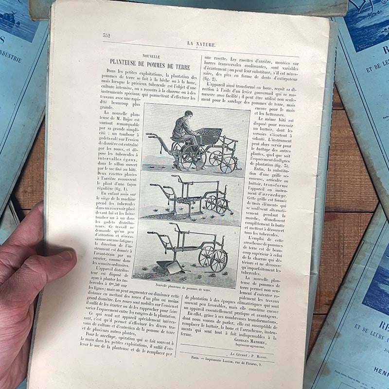 journal revue magazine la nature science gaston tissandier ancien vintage illustration exemplaire numéro 1897 1898 1899