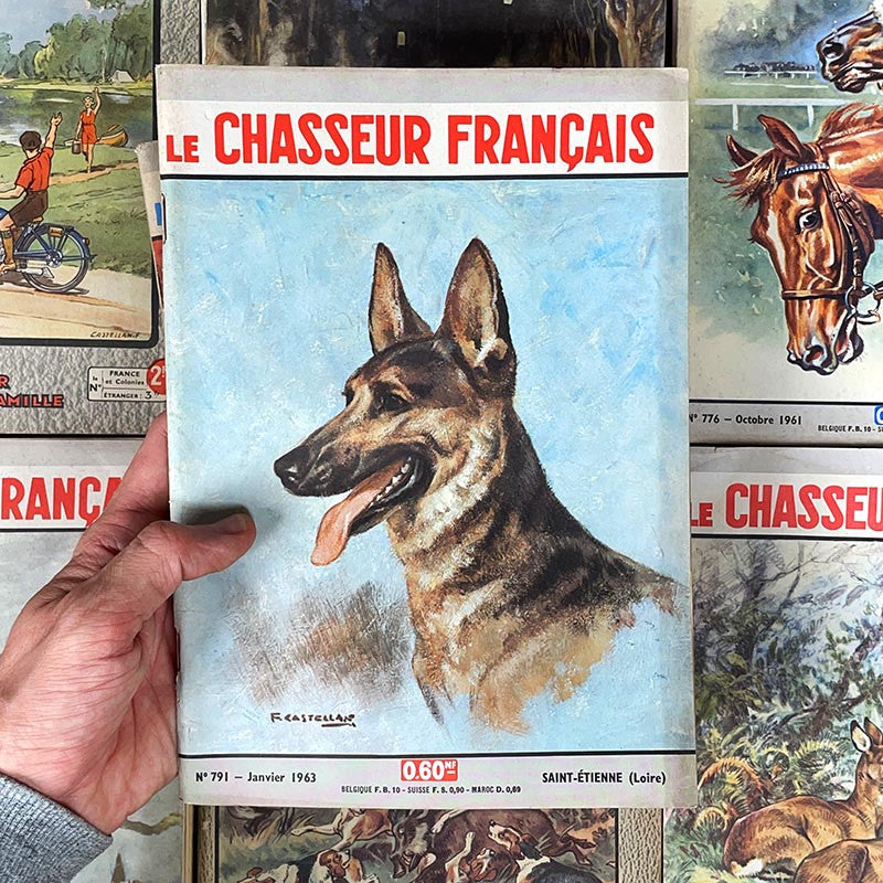 journal revue magazine le chasseur français chasse pêche ancien vintage illustration exemplaire numéro 1940 1950 1960
