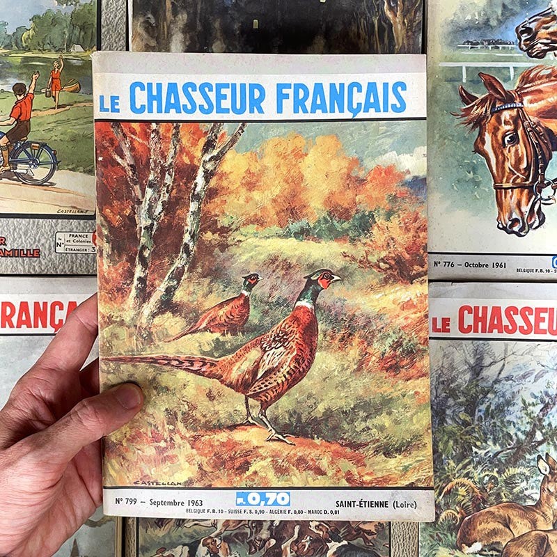 journal revue magazine le chasseur français chasse peche ancien vintage illustration exemplaire numéro 1940 1950 1960