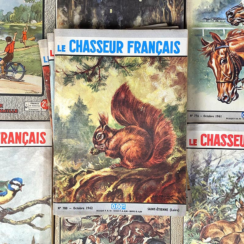 journal revue magazine le chasseur français chasse pêche ancien vintage illustration exemplaire numéro 1940 1950 1960