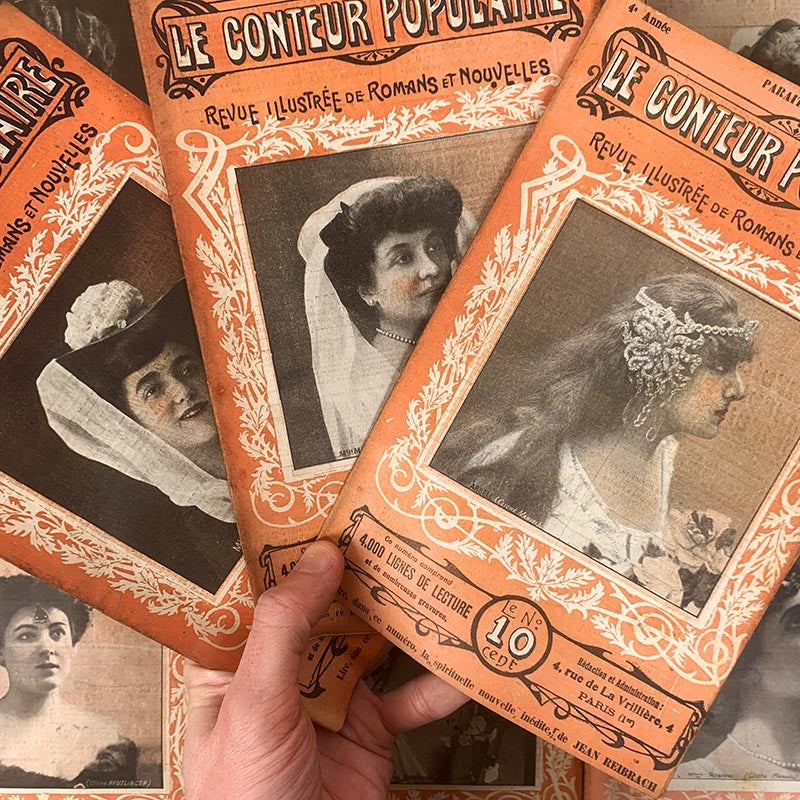 journal revue magazine le conteur populaire mode ancien vintage papier illustré illustration exemplaire numéro 1905 1900 1910