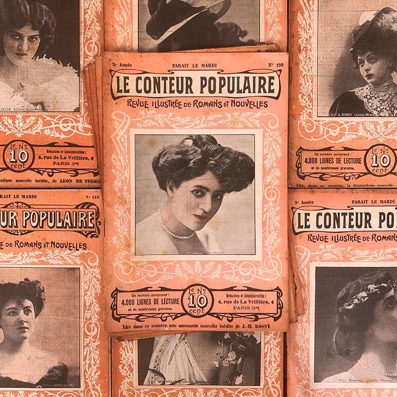 journal revue magazine le conteur populaire mode ancien vintage papier illustré illustration exemplaire numéro 1905 1900 1910