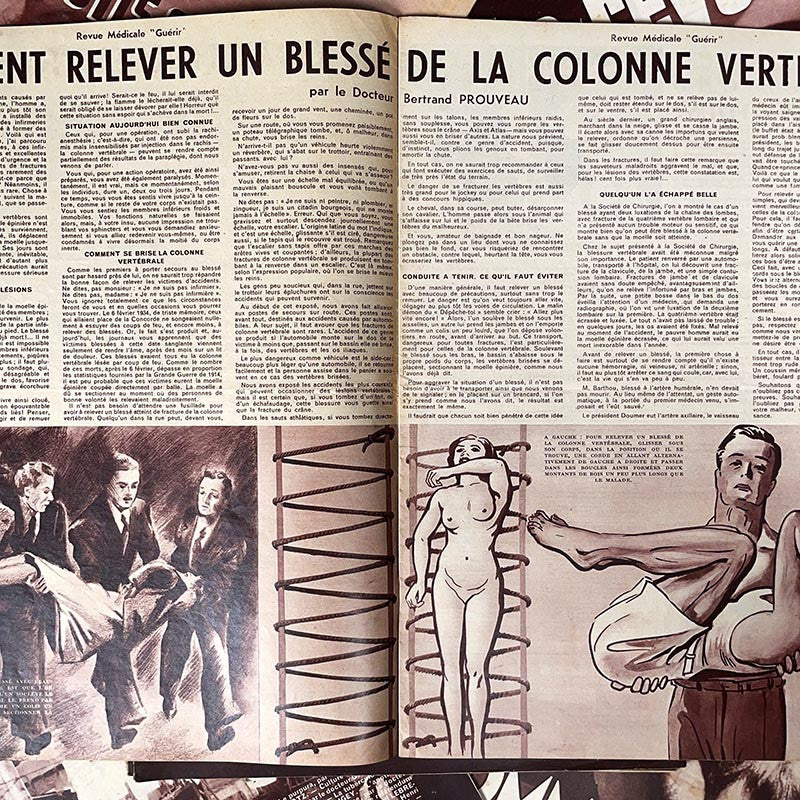 journal revue magazine medicale guerir ancien vintage illustration exemplaire numéro 1935 1936 1937 1938