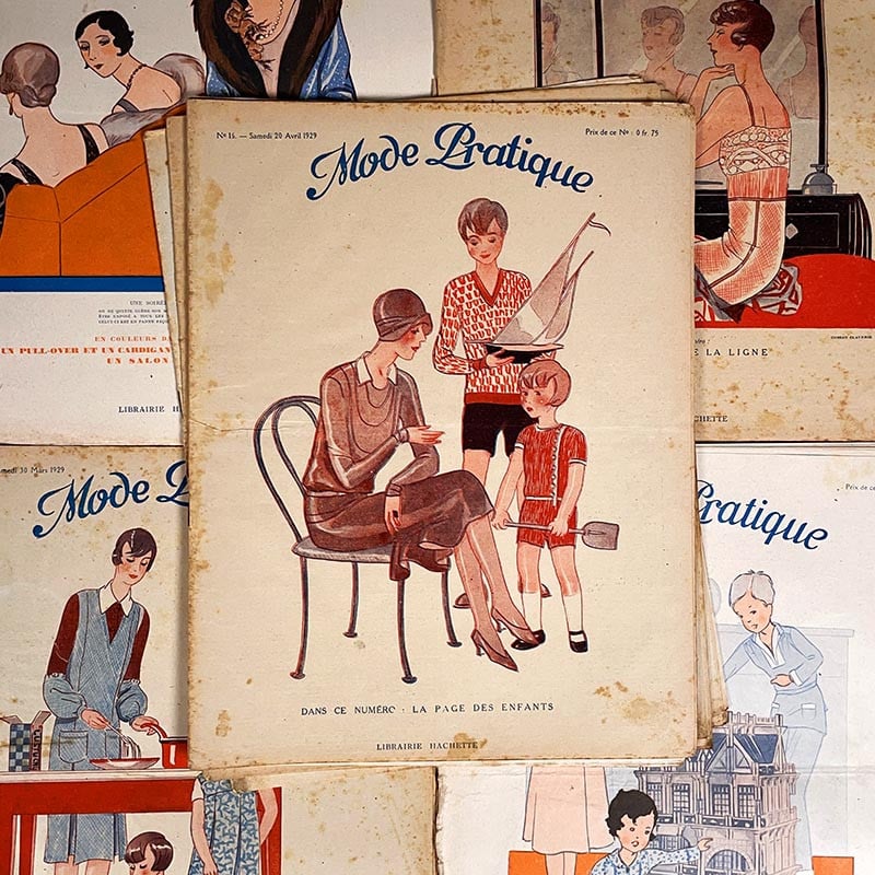 journal revue magazine mode pratique femme 1920 1930 mode ancien vintage illustration exemplaire numéro