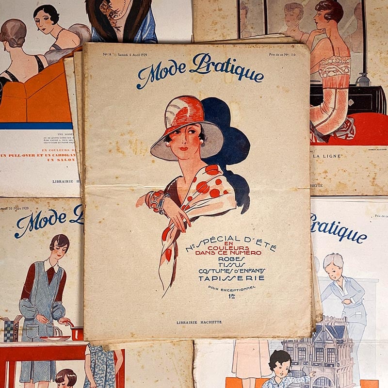 journal revue magazine mode pratique femme 1920 1930 mode ancien vintage illustration exemplaire numéro