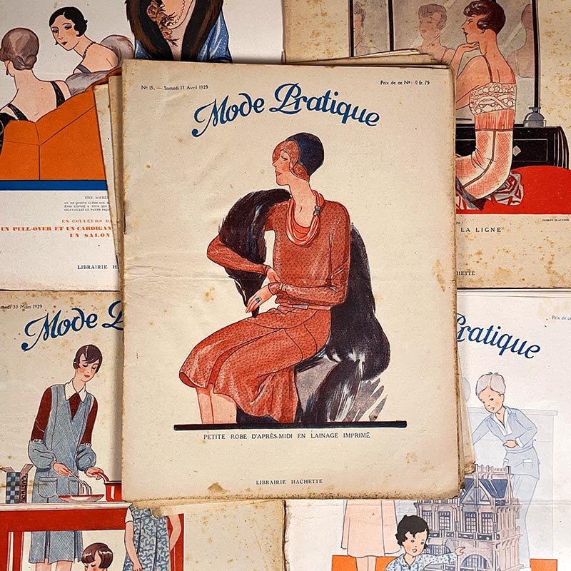 journal revue magazine mode pratique femme 1920 1930 mode ancien vintage illustration exemplaire numéro