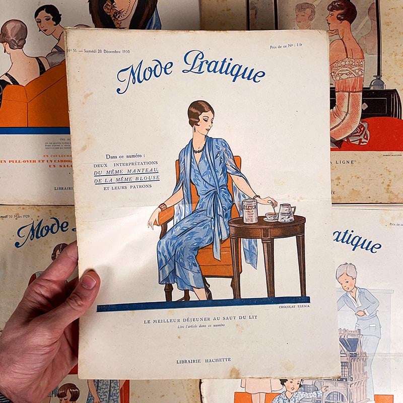 journal revue magazine mode pratique femme 1920 1930 mode ancien vintage illustration exemplaire numéro