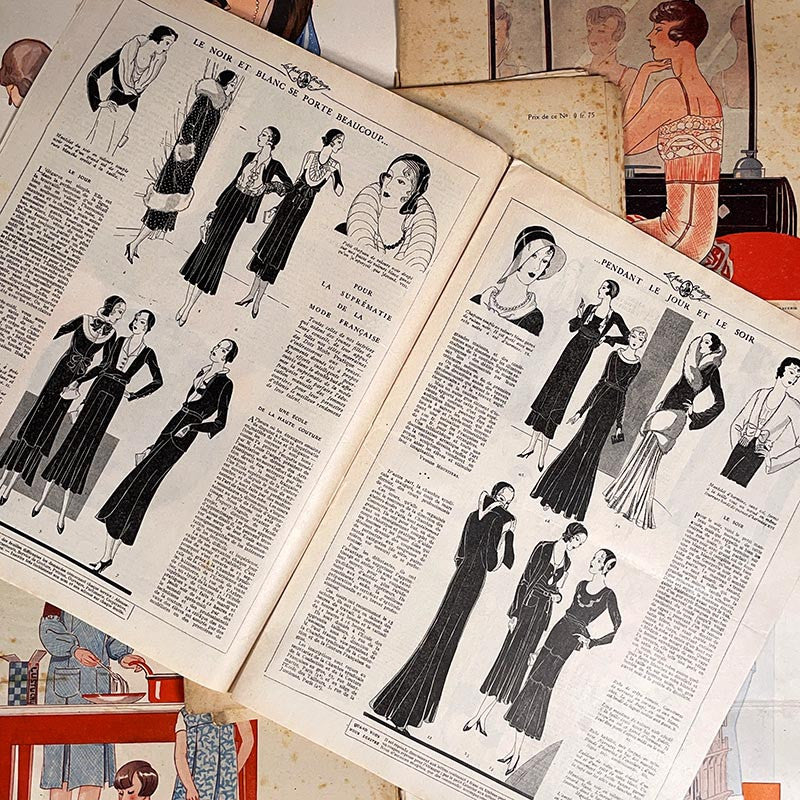 journal revue magazine mode pratique femme 1920 1930 mode ancien vintage illustration exemplaire numéro