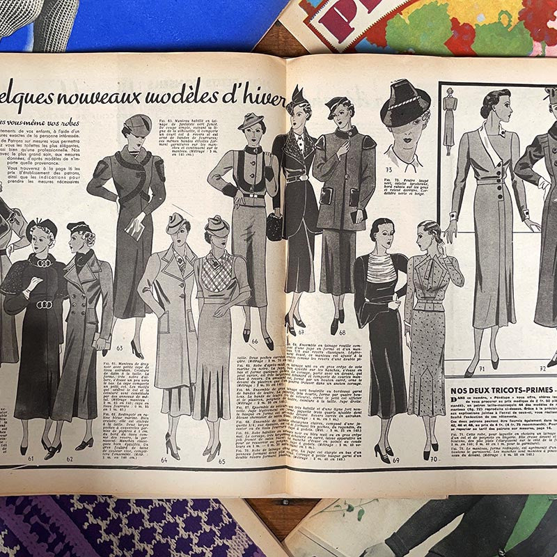 journal revue magazine penelope mode ancien vintage illustration exemplaire numéro 1928 1928 1930 1938 1937
