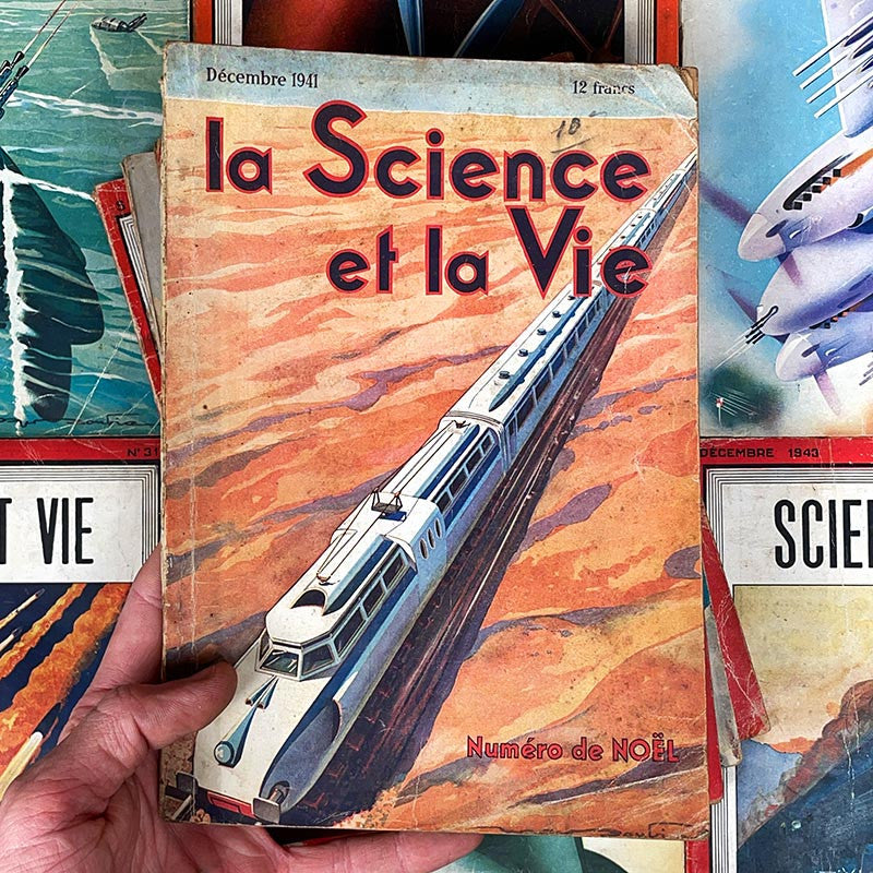 journal revue magazine science et vie scientifique ancien vintage illustration exemplaire numéro 1940 1949 années 40