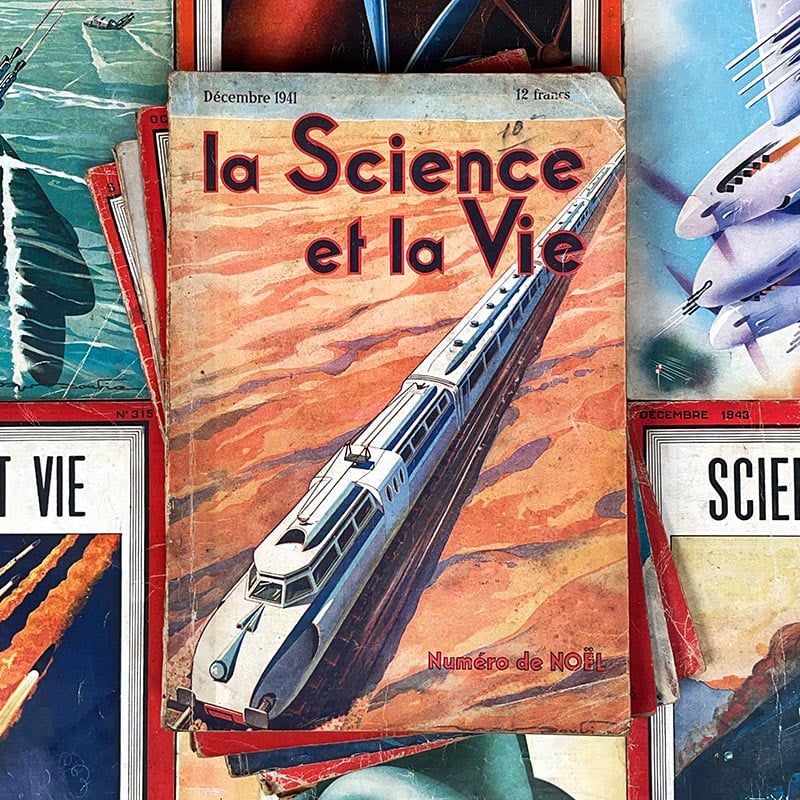 journal revue magazine science et vie scientifique ancien vintage illustration exemplaire numéro 1940 1949 années 40