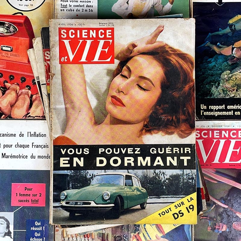 journal revue magazine science et vie scientifique ancien vintage illustration exemplaire numéro 1950 1959 années 50