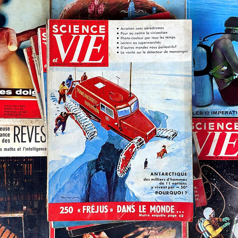 journal revue magazine science et vie scientifique ancien vintage illustration exemplaire numéro 1960 1969 années 60