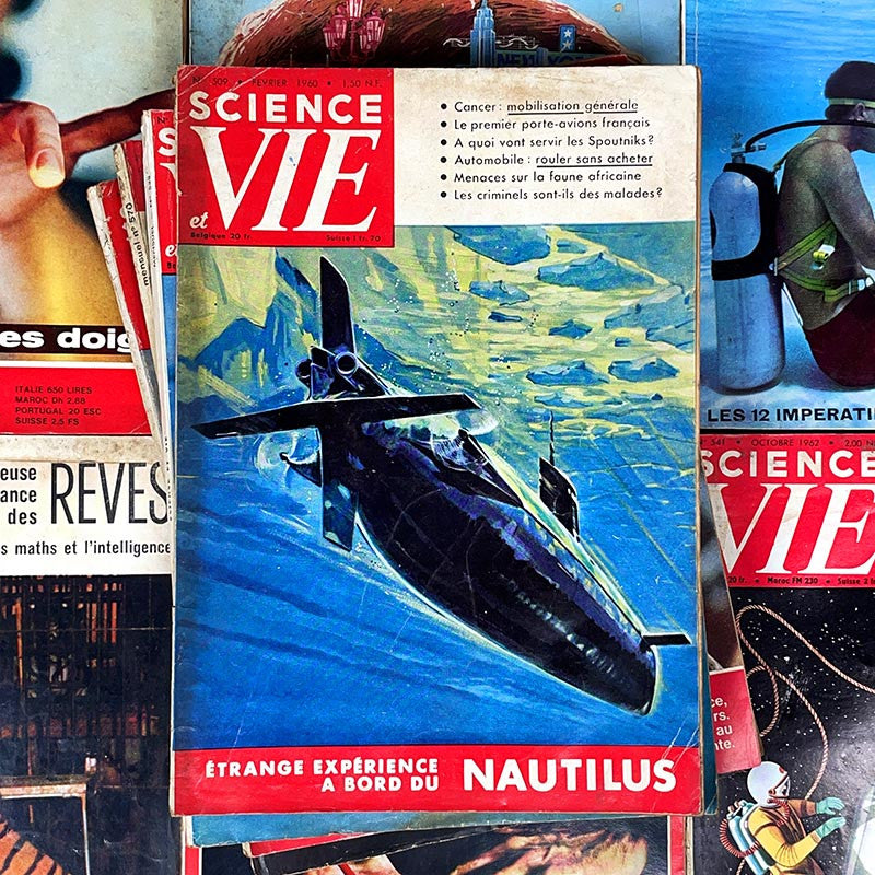 journal revue magazine science et vie scientifique ancien vintage illustration exemplaire numéro 1960 1969 années 60