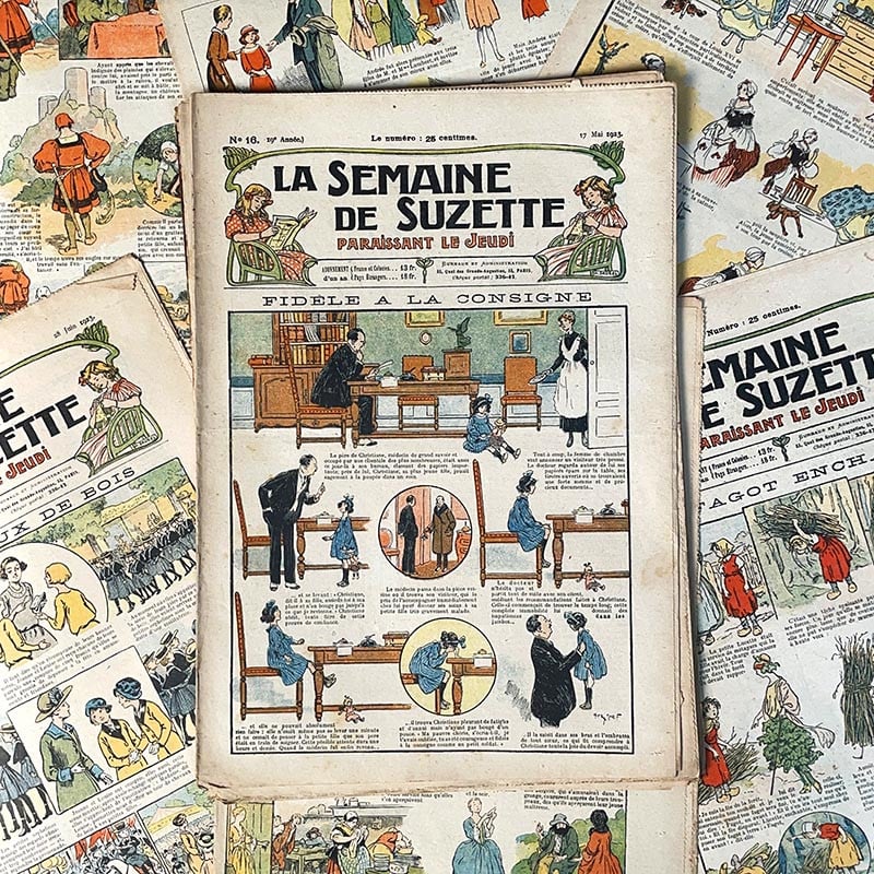 journal revue magazine la semaine de suzette fille ancien vintage illustration exemplaire numéro 1920 1923