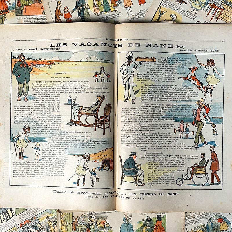 journal revue magazine la semaine de suzette fille ancien vintage illustration exemplaire numéro 1920 1923