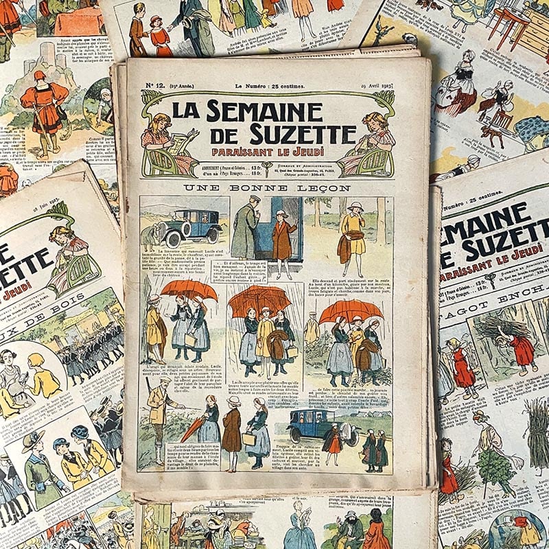 journal revue magazine la semaine de suzette fille ancien vintage illustration exemplaire numéro 1920 1923