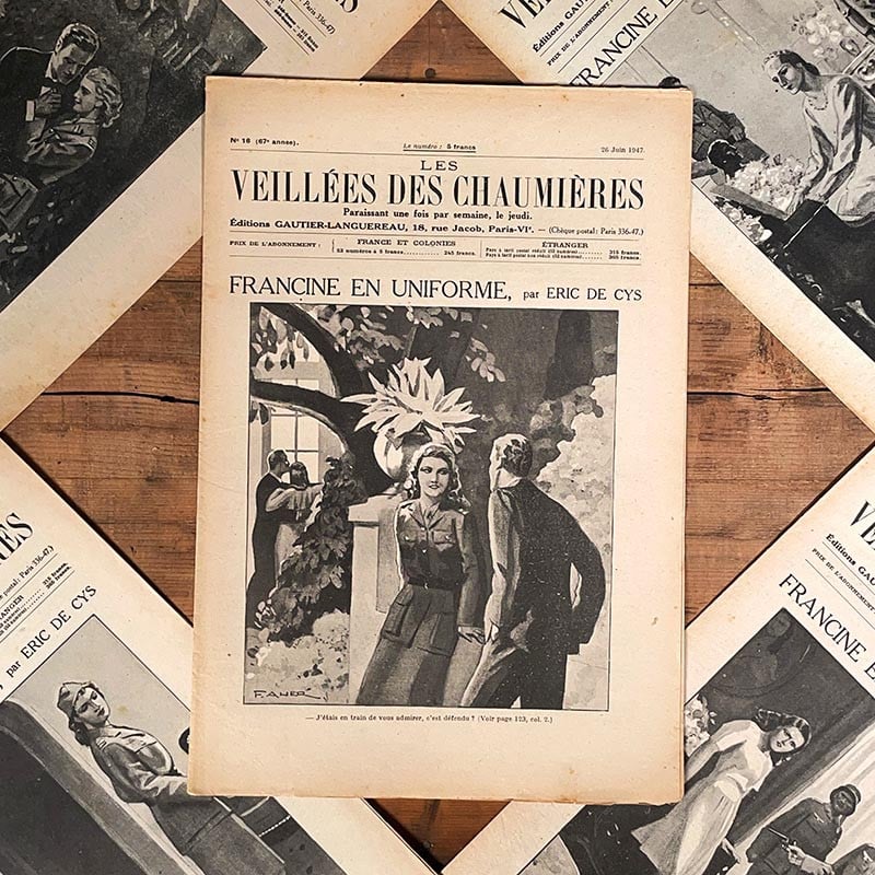 journal revue magazine veillées des chaumières ancien vintage illustration exemplaire numéro 1947 1948 1949 1950 1951