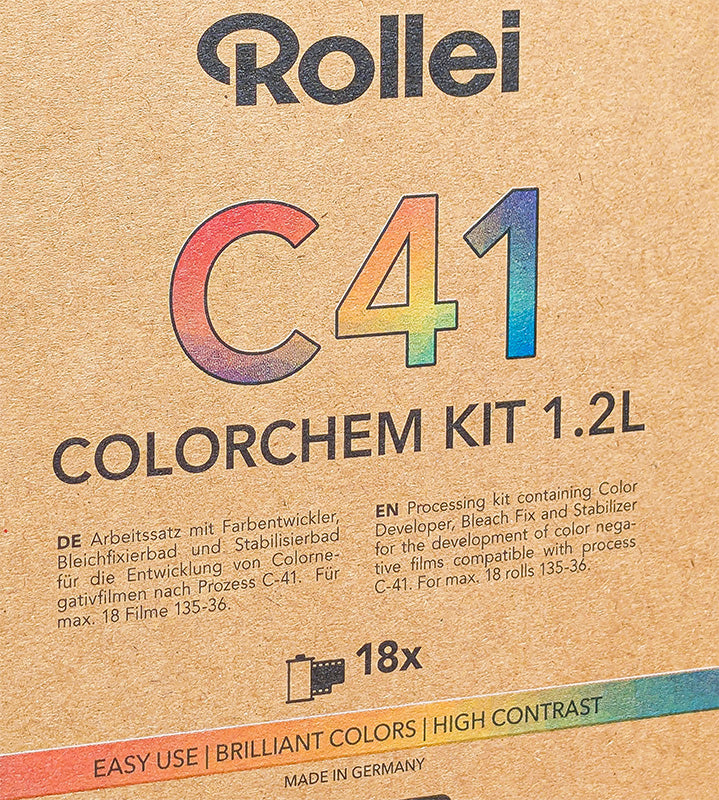 rollei kit colorchem 1.2L C-41 C41 couleur développement chimie pellicule argentique 24x36 120