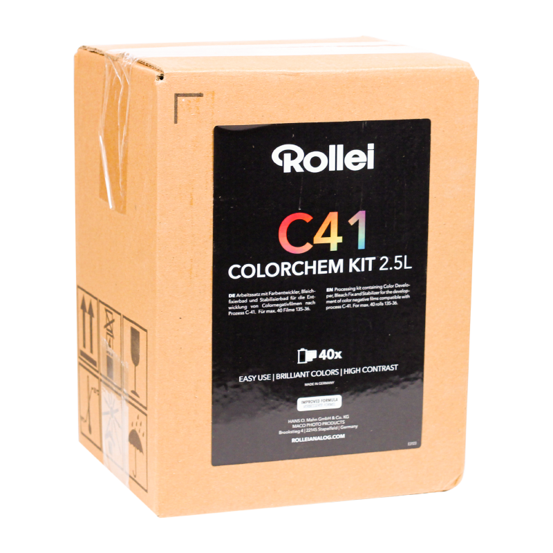 kit colorchem 2.5 litres C41 couleur négatif 40 films argentique rollei