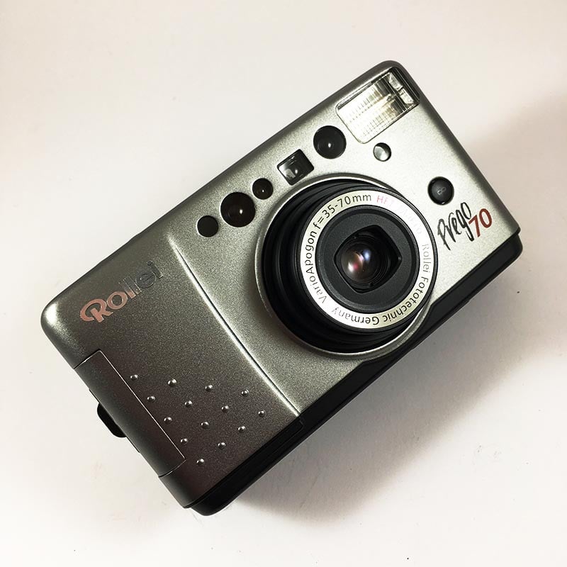 rollei prego 70 35mm 70mm macro compact point and shoot autofocus ancien vintage flash argentique
