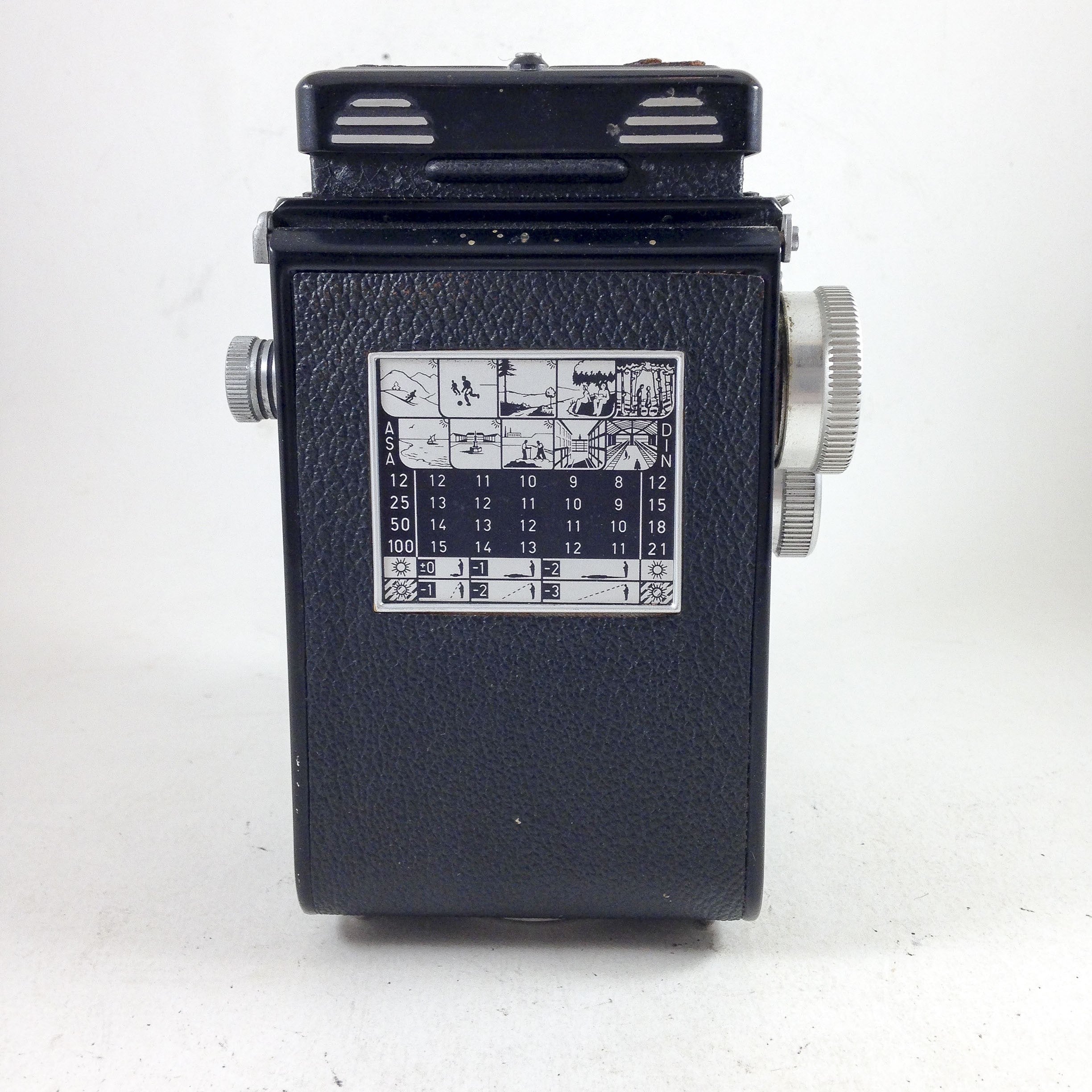 ROLLEICORD moyen format 6x6 bi-objectif factice vitrine faux boitier argentique tlr drg drgm