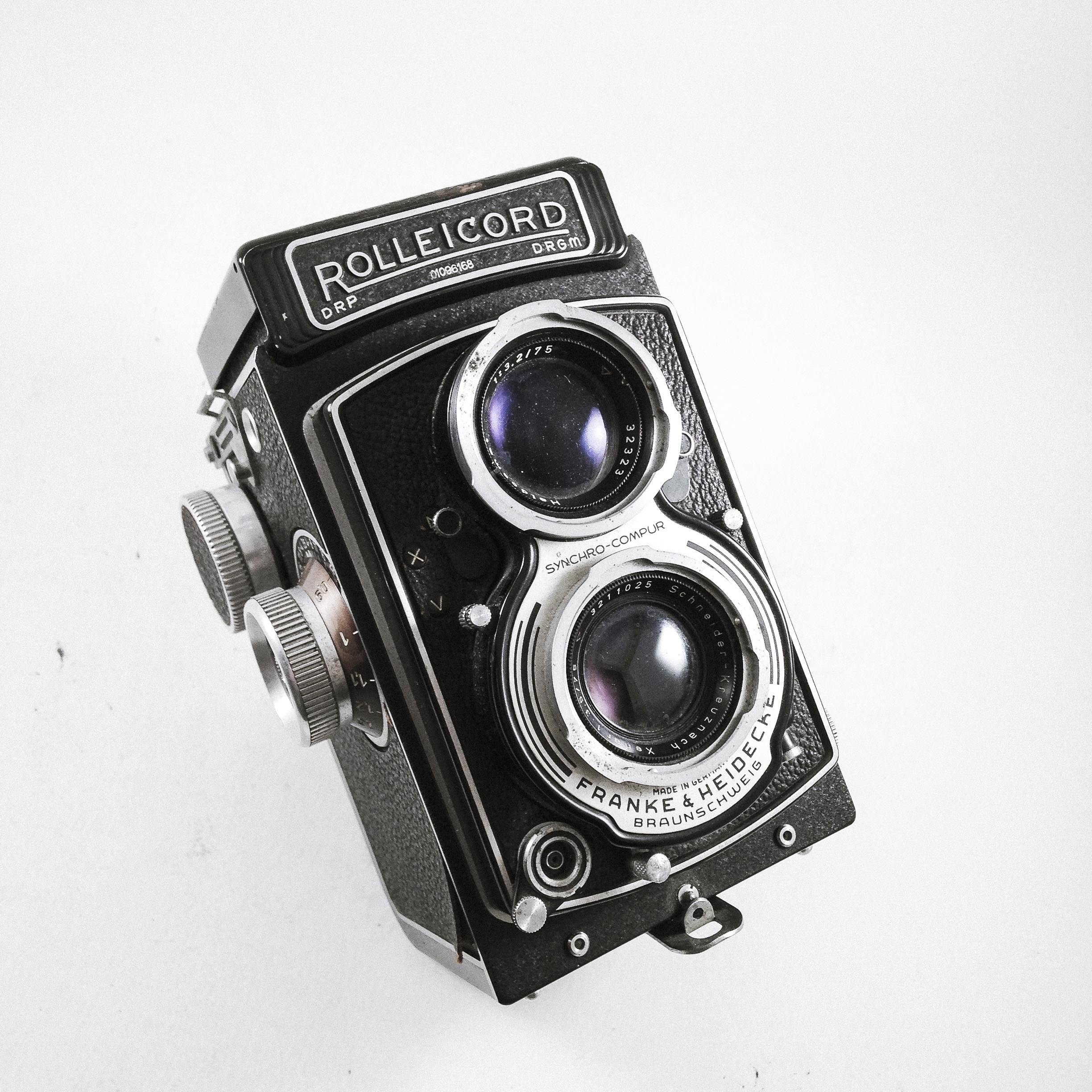 ROLLEICORD moyen format 6x6 bi-objectif factice vitrine faux boitier argentique tlr drg drgm
