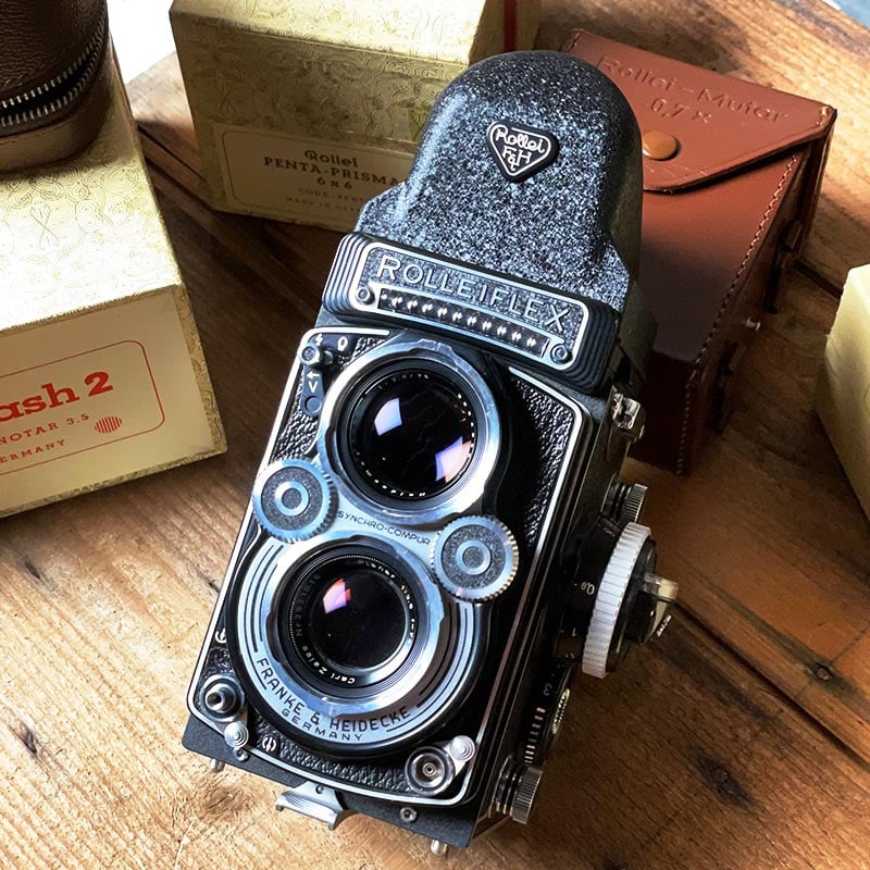 Rolleiflex 3.5F2 Planar 75mm 3.5 & Accessoires