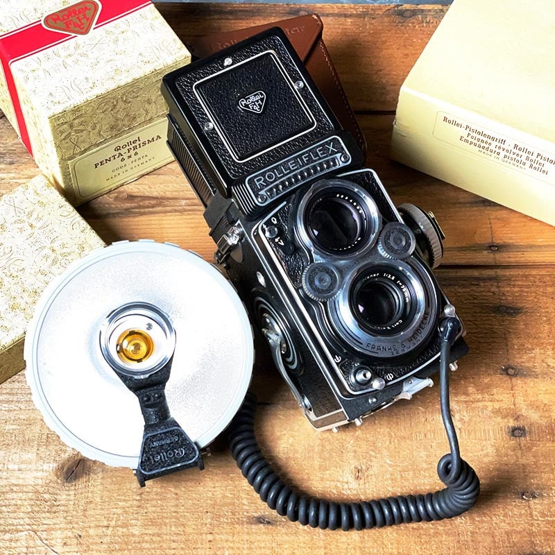 Rolleiflex 3.5F2 Planar 75mm 3.5 & Accessoires