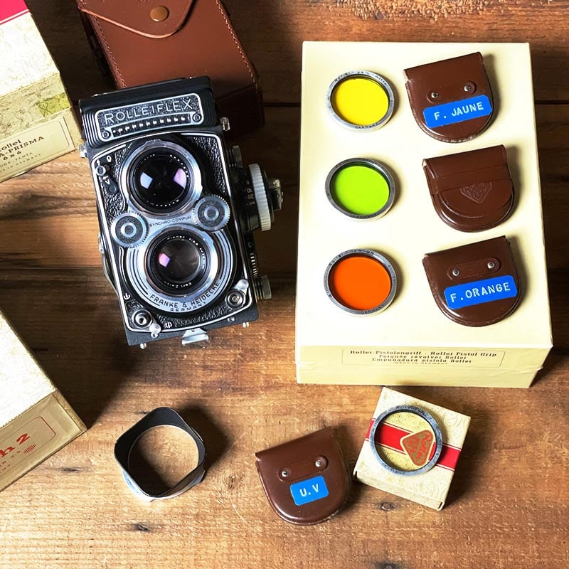 Rolleiflex 3.5F2 Planar 75mm 3.5 & Accessoires