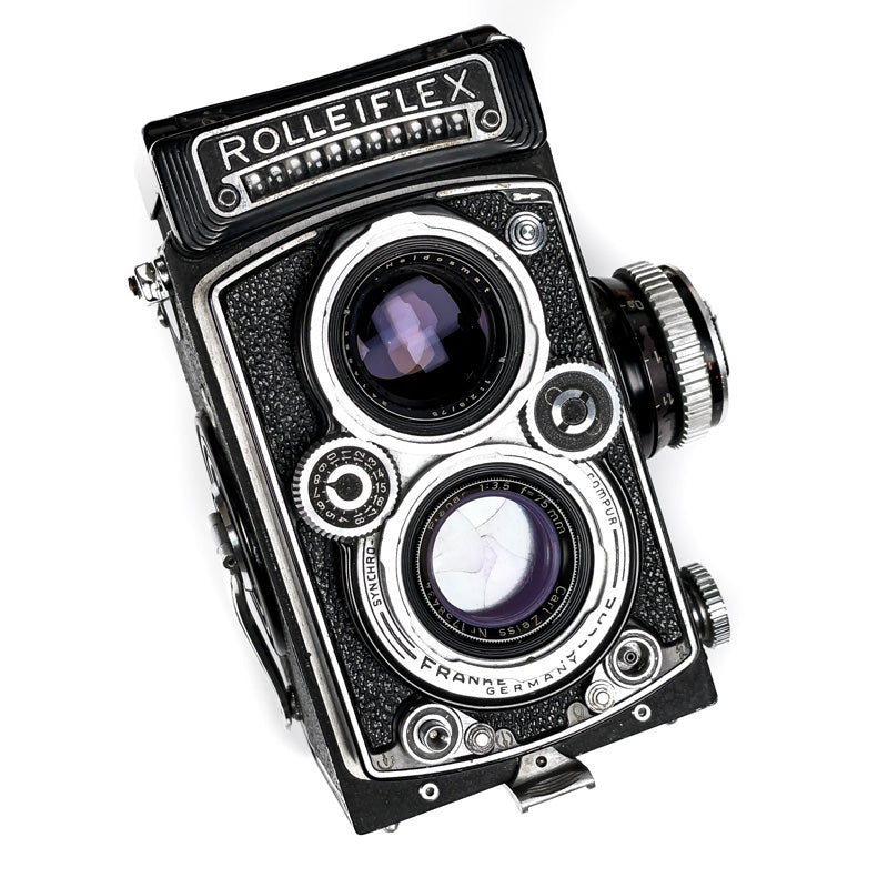 rolleiflex 3.5C tlr planar 75mm 3.5 bi objectif twin lens ancien vintage pellicule argentique film photo photographie moyen format 120