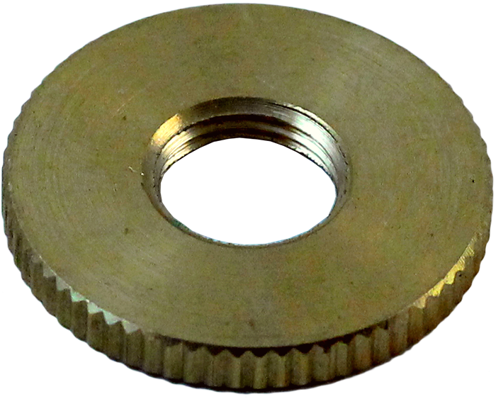 rondelle filetée M10 filetage laiton laitonnée doré or poli métal électrique électricité