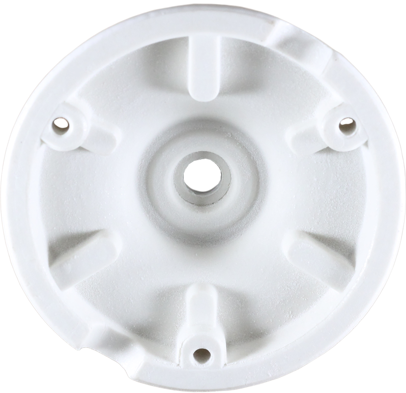 grande rosace porcelaine électricité mur plafond ancien vintage quincaillerie accessoire e27 105mm 10,5cm blanche