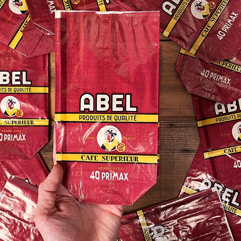 sachet ancien café abel rouge primax 250 grammes illustration emballage papier vintage 1960 1950