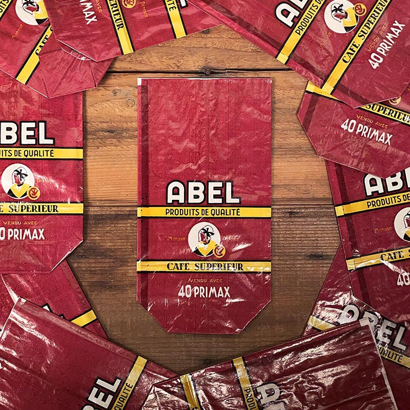 sachet ancien café abel rouge primax 250 grammes illustration emballage papier vintage 1960 1950