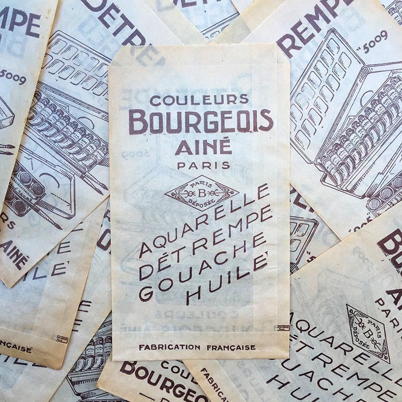 Sachet Détrempe Bourgeois 1960