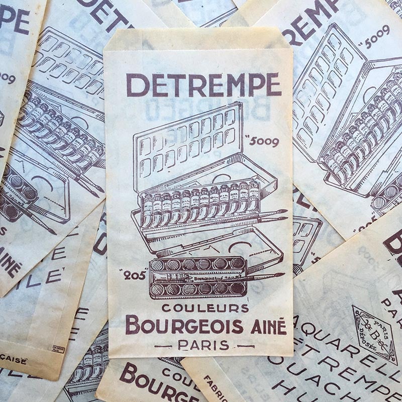Sachet Détrempe Bourgeois 1960