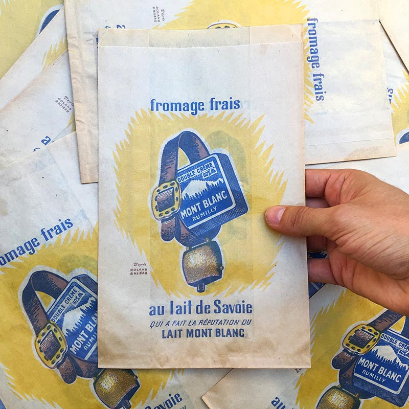 Sachet Fromage Frais Mont Blanc 1960