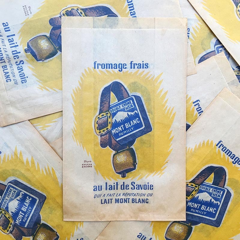 Sachet Fromage Frais Mont Blanc 1960
