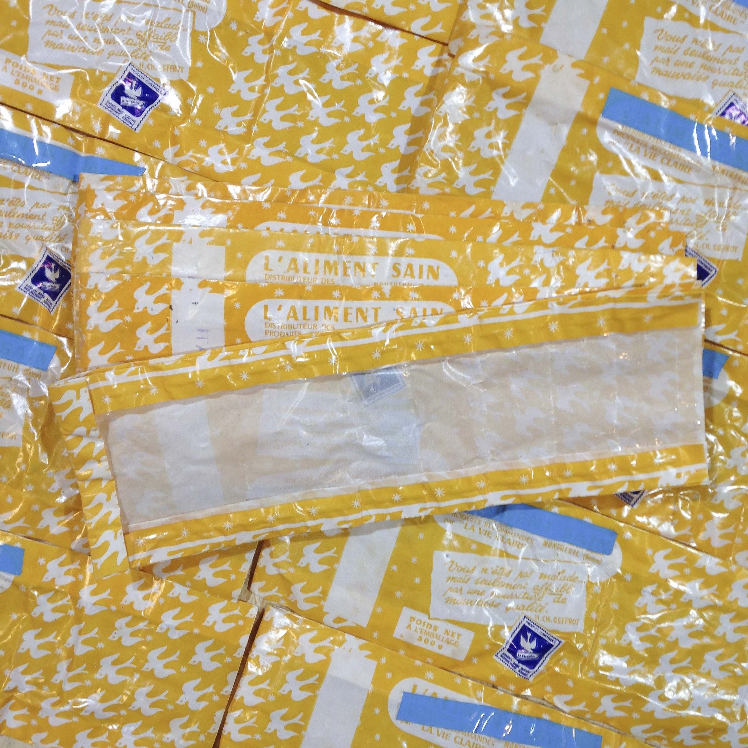 sachet épicerie ancien la vie claire paper vintage 1960
