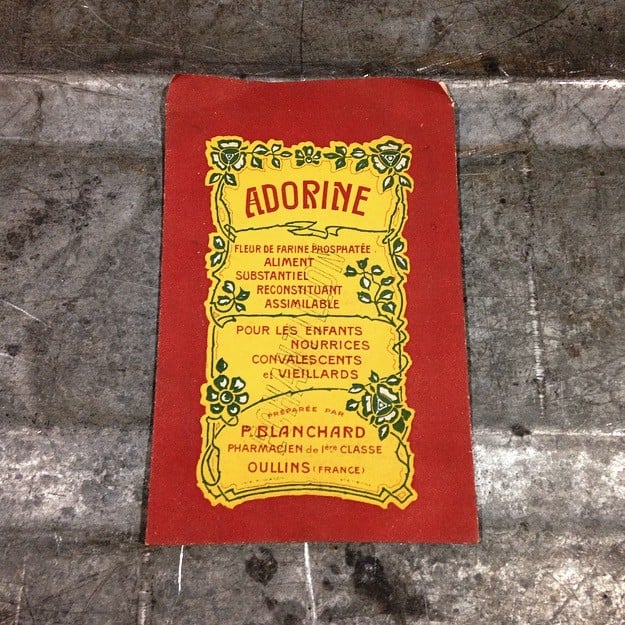 pharmacie sachet adorine p.blanchard ancien stock vintage 1920