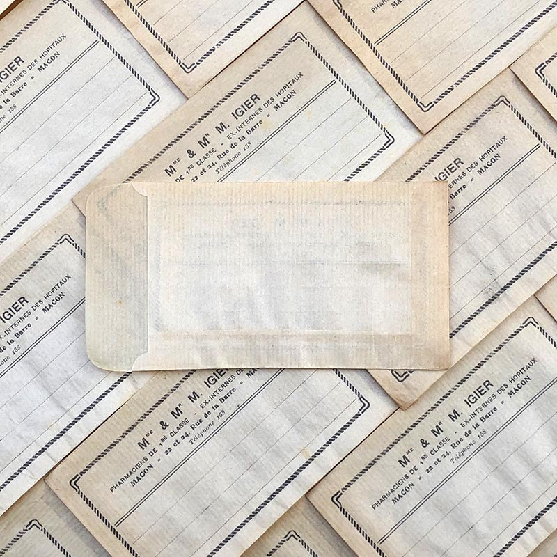 sachet pharmacie m mme igier macon ancien stock vintage 1940 1930 emballage