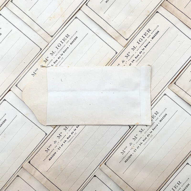 sachet pharmacie m mme igier macon ancien stock vintage 1940 1930 emballage