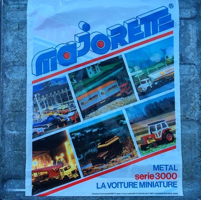 sac sachet ancien majorette miniature metal serie 3000 1980