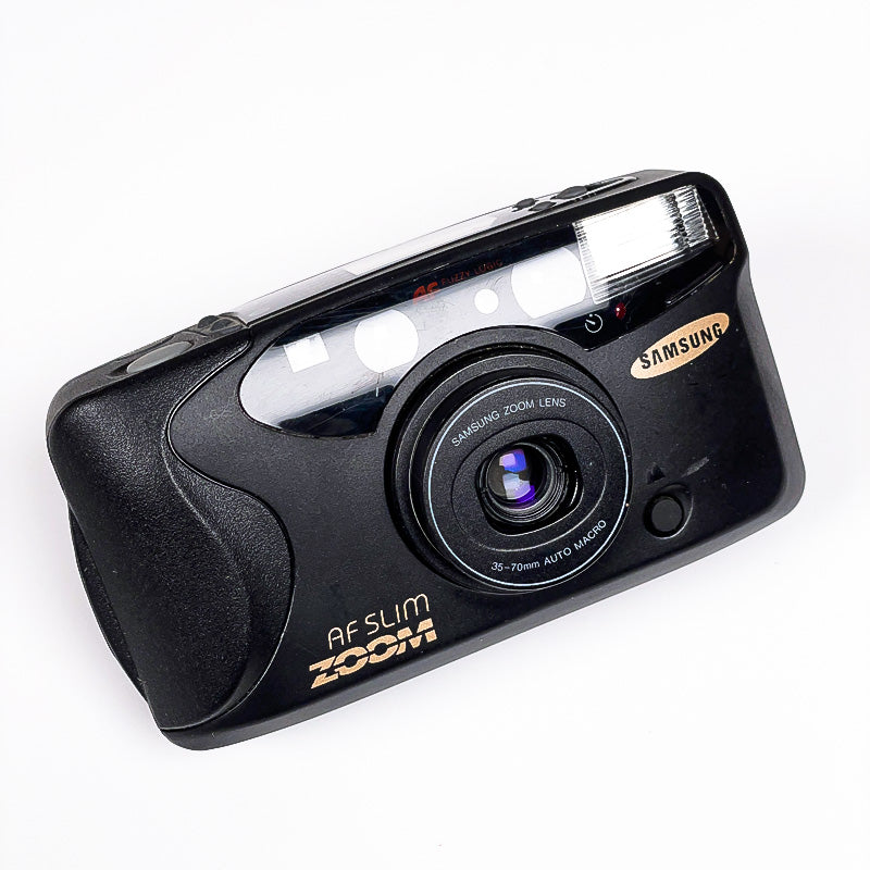 samsung af slim 70 35mm 70mm zoom appareil photo argentique ancien vintage pellicule film 24x36 135 photographie compact point and shoot