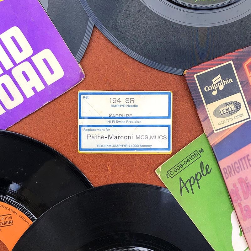 aiguille de remplacement tourne disque sono hi fi vinyle 33 tours 45 tours pathé marconi diaphyr PM MCS STC 5 6 7