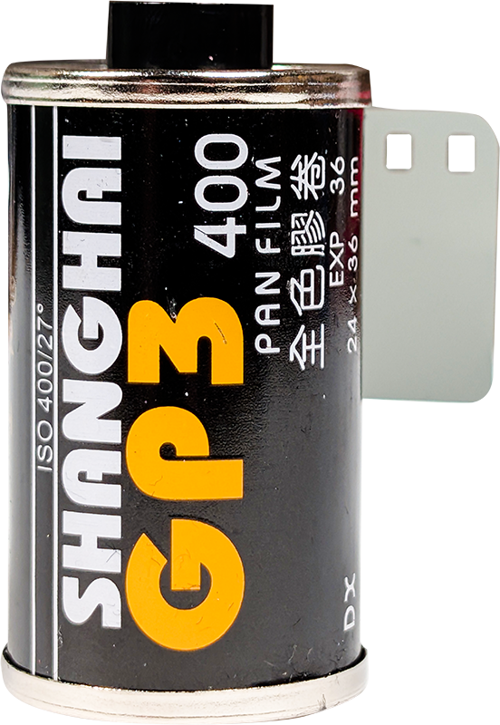 shanghai gp3 400 35mm 135 pellicule argentique noir et blanc