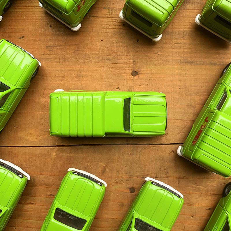 voiture miniature ancienne solido 1983 renault 4 fourgonnette R4 Jouet Gai fabriqué en france vert